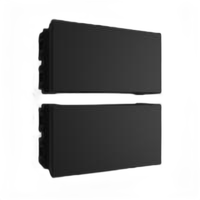  modulo 1/3 cego 2 unidades preto fosco